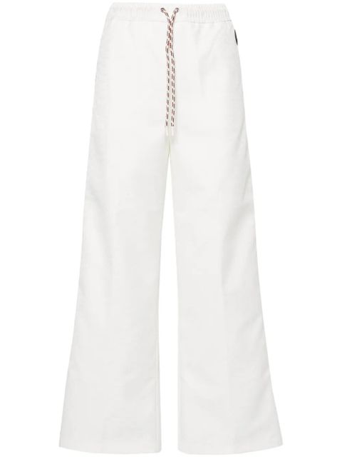 Gucci Web-striped jacquard trousers - White