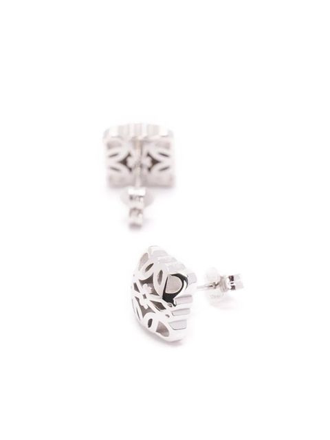 LOEWE Anagram sterling silver stud earrings
