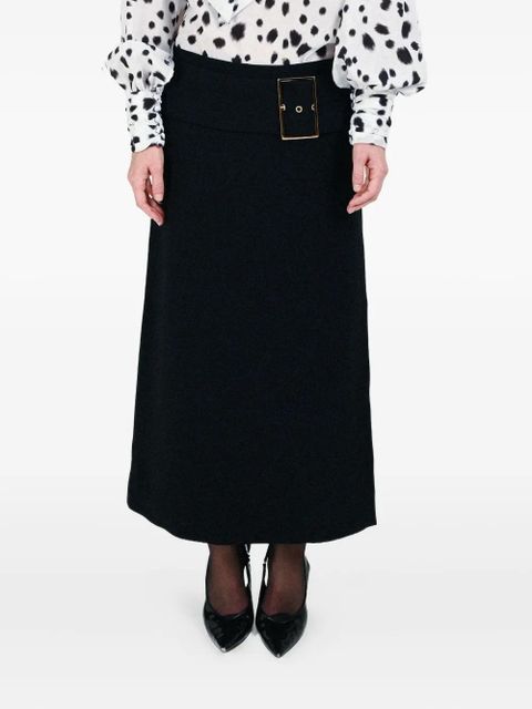 Rowen Rose low-waist buckle maxi skirt - Black - zdjęcie produktu nr 1