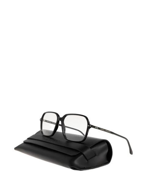 Isabel Marant Eyewear geometric-frame glasses - Black - zdjęcie produktu nr 2