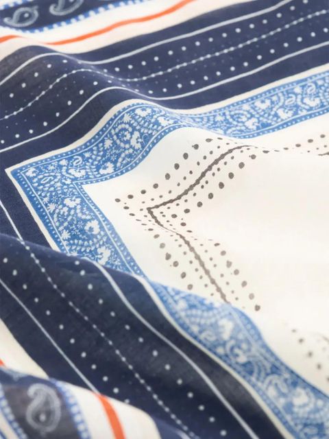 TOTEME monogram-print sarong - White - zdjęcie produktu nr 2