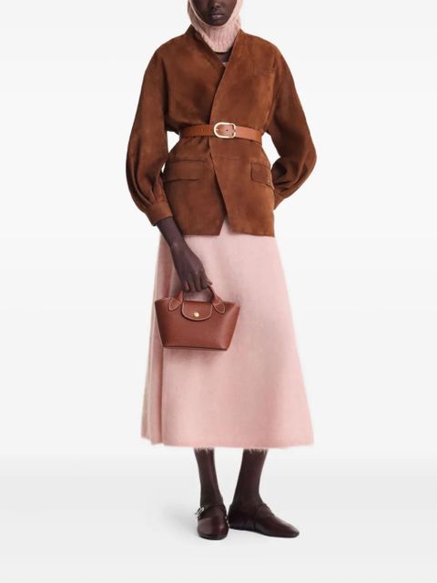 Longchamp Épure textured leather mini bag - Brown - zdjęcie produktu nr 2