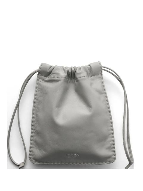 Prada nappa-leather smartphone pouch - Grey - zdjęcie produktu nr 1