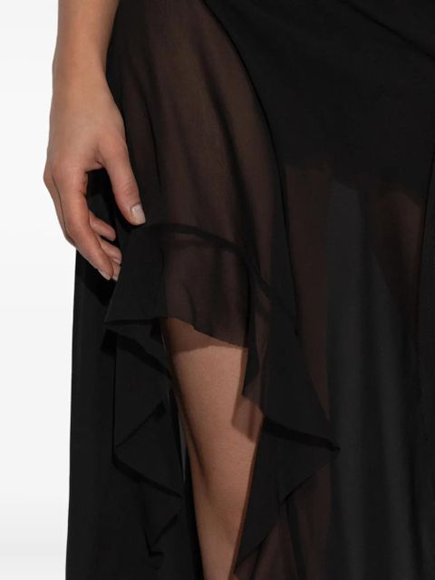 MISBHV Gabrielle ruffled maxi dress - Black