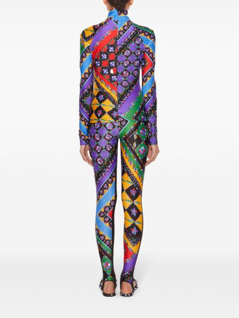 PUCCI Festa-print top - Blue