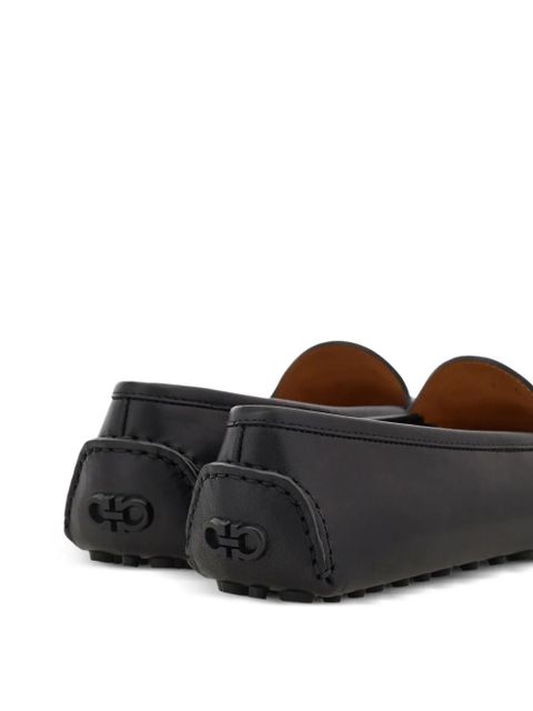 Ferragamo Gancini driver loafers - Black