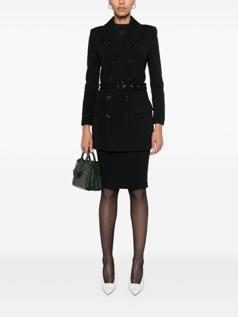 Saint Laurent Saharienne notched-lapels blazer - Black