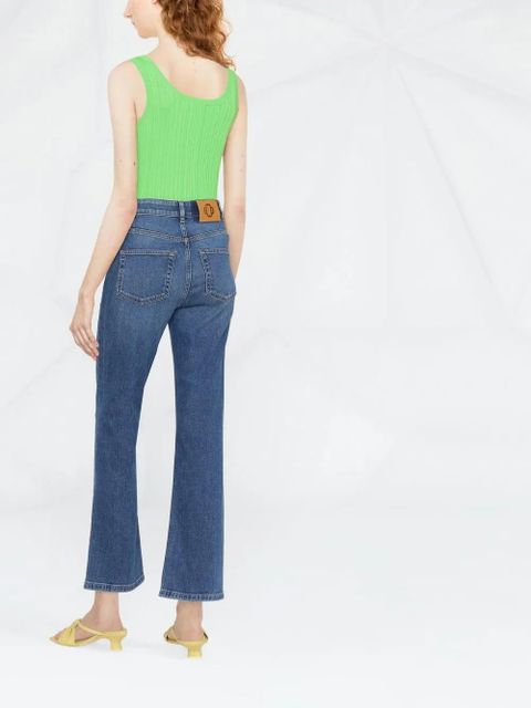 Maje high-rise flared jeans - Blue