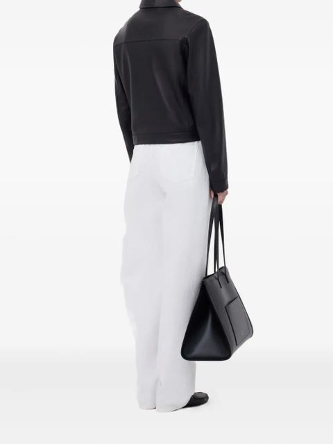 LouLou de Saison collared leather jacket - Black