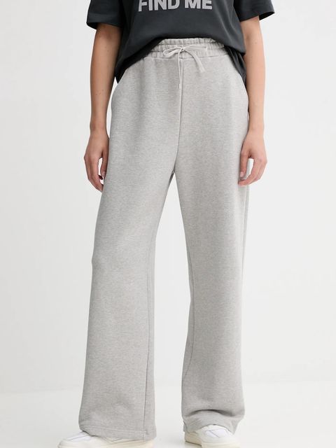 MAX&Co. spodnie dresowe bawełniane damskie kolor szary gładkie 2528786012200 - zdjęcie produktu nr 1