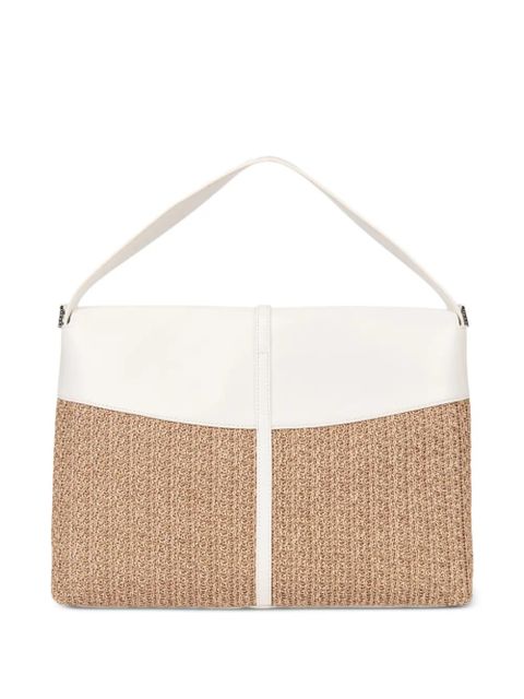 GCDS Mega Comma shoulder bag - White