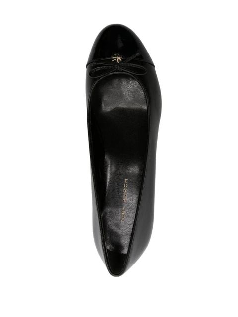 Tory Burch 45mm cap-toe leather pumps - Black
