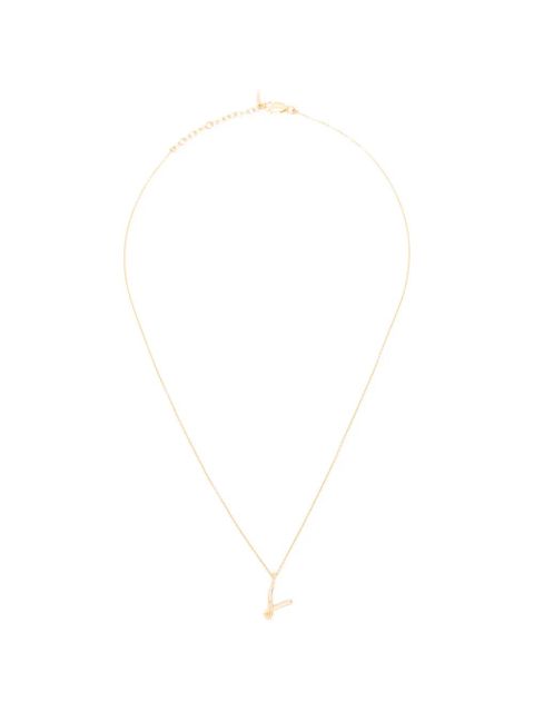 Missoma Curly Molten mini inicial-V necklace - Gold - zdjęcie produktu nr 1