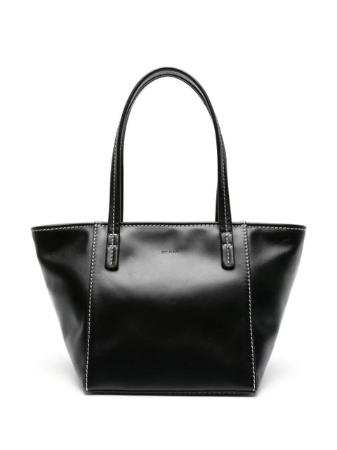 BY FAR Bar leather tote bag - Black - zdjęcie produktu nr 1