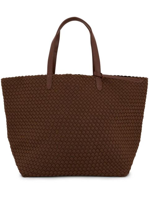 NAGHEDI large Jetsetter woven tote bag - Brown - zdjęcie produktu nr 1