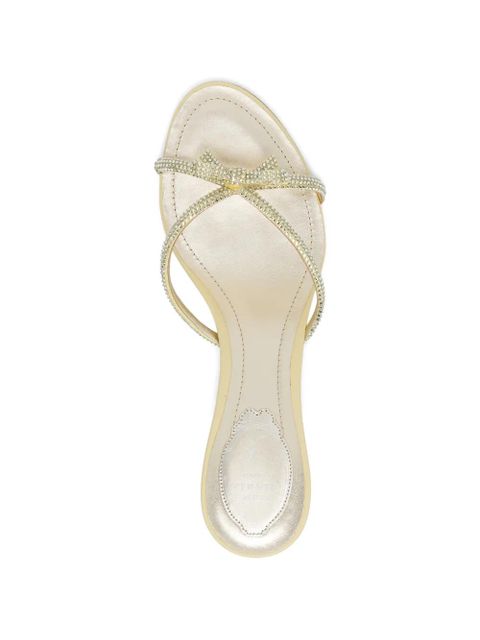 René Caovilla 50mm Lynette sandals - Yellow