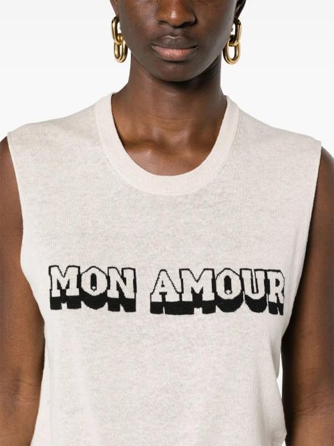 Zadig&Voltaire Nida Li Mon Amour knitted top - Neutrals