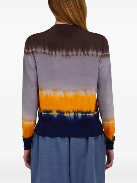 Ferragamo tie-dye jumper - Brown