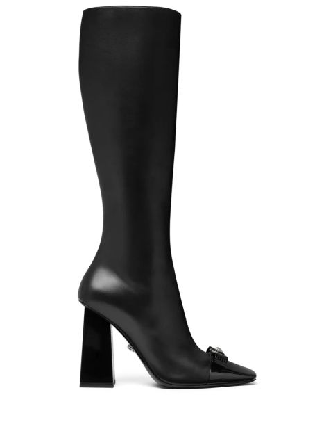 Versace Gianni Ribbon 105mm knee-high boots - Black