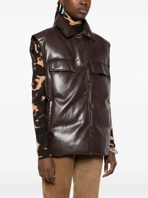 Nanushka padded pocket gillet - Brown - zdjęcie produktu nr 2