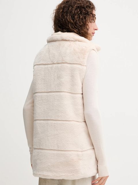 Save The Duck bezrękawnik NIVES kolor beżowy zimowy D82493W.FURY21