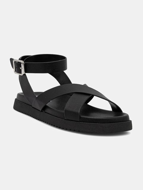 Steve Madden sandały skórzane My Bestie damskie kolor czarny SM11003787 - zdjęcie produktu nr 1