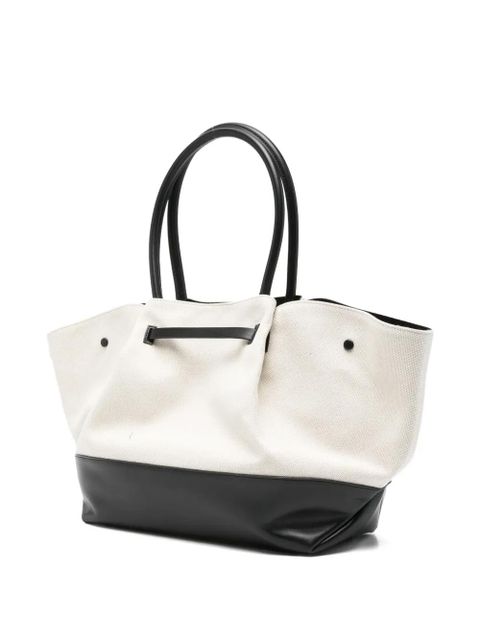 DeMellier New York canvas leather tote bag - Neutrals