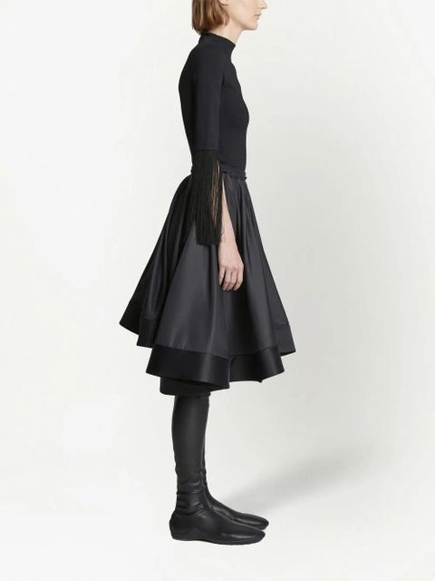 Proenza Schouler pleated full taffeta skirt - Black