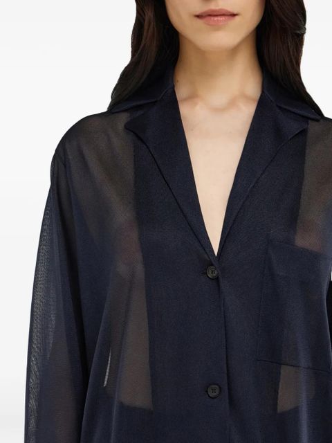 Ferragamo jersey duster - Blue