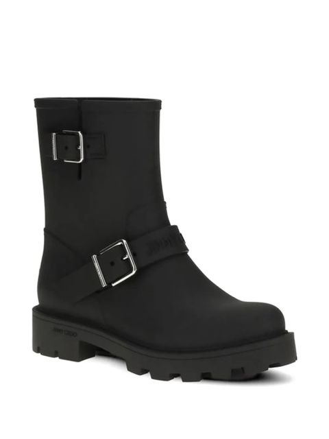 Jimmy Choo buckle-detail rain boots - Black - zdjęcie produktu nr 2