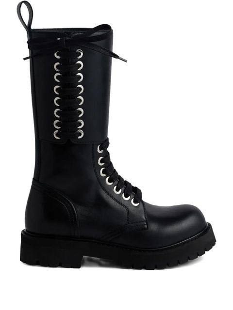 Rabanne lace-up platform boots - Black - zdjęcie produktu nr 1