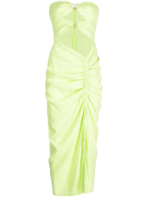 Cult Gaia Donna cut-out ruched dress - Green - zdjęcie produktu nr 1