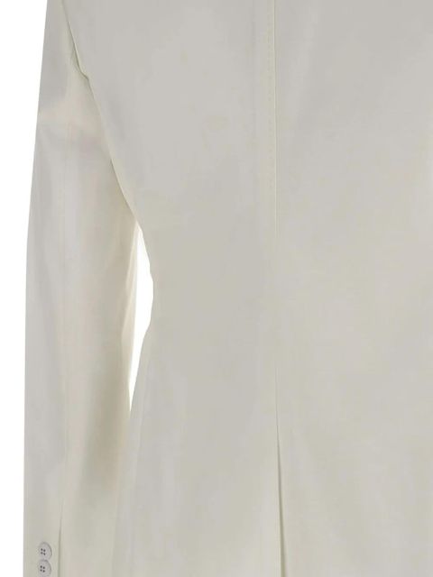 Max Mara notched-lapels button blazer - White
