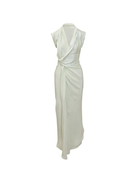 Victoria Beckham asymmetric twist dress - Neutrals - zdjęcie produktu nr 1