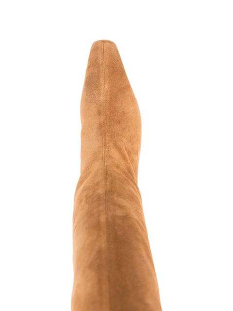 STAUD suede knee-high boots - Neutrals