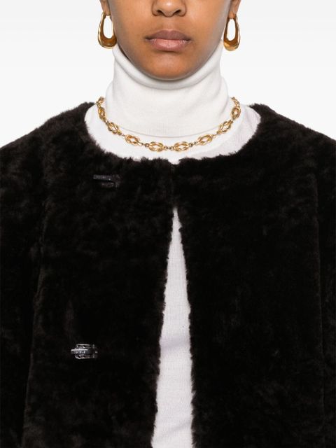 TOTEME soft shearling coat - Brown