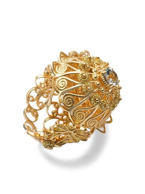 Dolce & Gabbana 18K yellow gold Filigree aquamarine ring - zdjęcie produktu nr 1