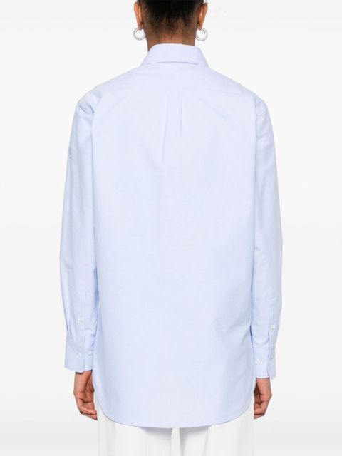 Moncler logo-patch shirt - Blue
