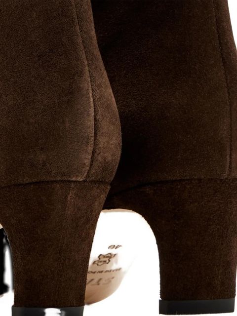 STAUD 55mm Wally pointed-toe boots - Brown