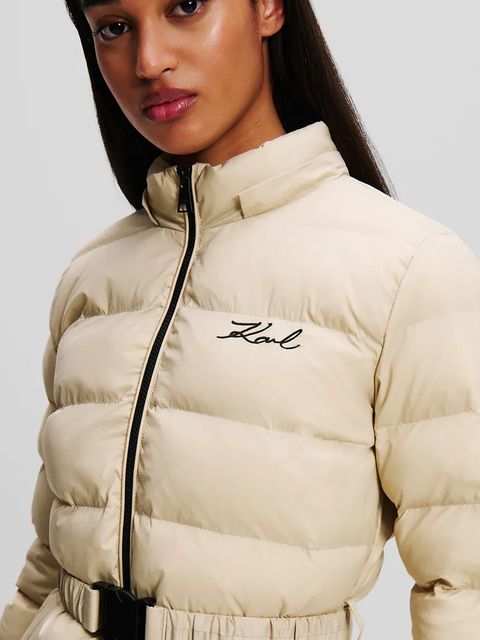 Karl Lagerfeld kurtka kolor beżowy zimowa A1W15047 - zdjęcie produktu nr 2