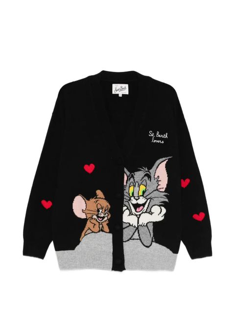 MC2 Saint Barth x Warner Bros cartoon-print cardigan - Black - zdjęcie produktu nr 1