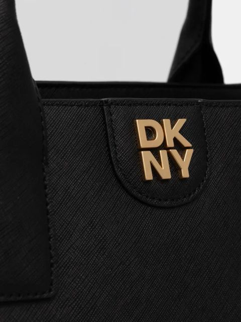 Dkny torebka skórzana kolor czarny R43AKQ11