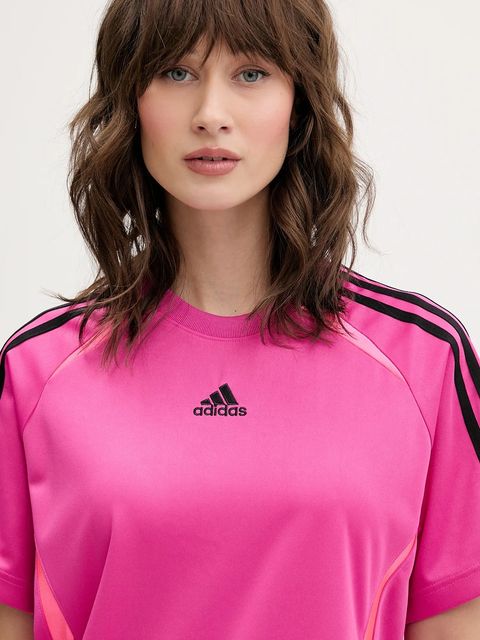 adidas Originals t-shirt Teamgeist damski kolor różowy JZ8271