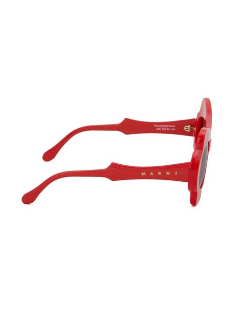Marni Eyewear oversized-frame sunglasses - Red