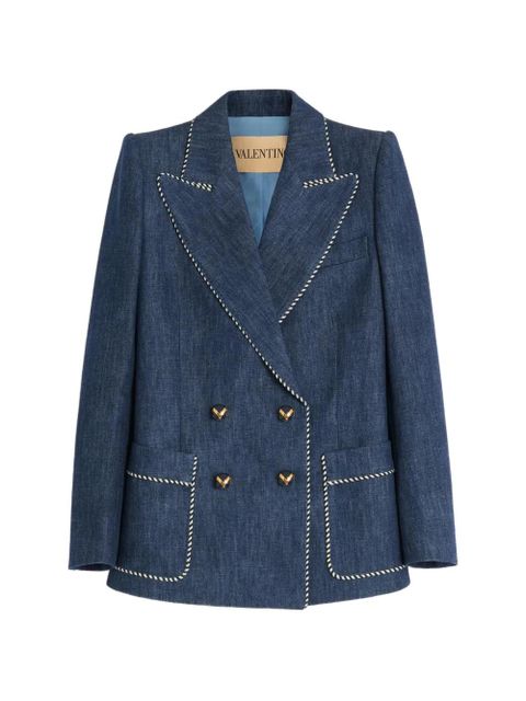 Valentino Garavani chambray denim jacket - Blue - zdjęcie produktu nr 1