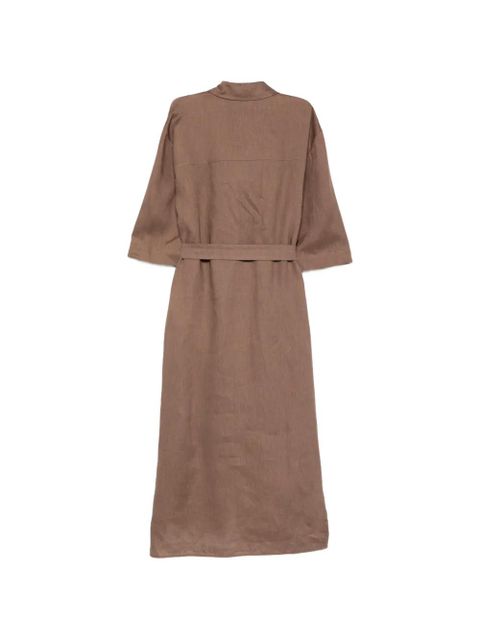 Max Mara belted midi dress - Brown - zdjęcie produktu nr 2