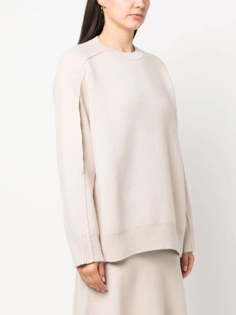 Lanvin cape-back v irgin-wool blend jumper - Neutrals