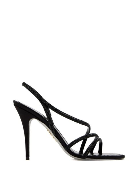 René Caovilla 100mm Erin slingback sandals - Black - zdjęcie produktu nr 1