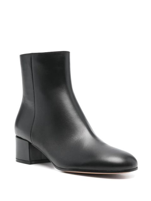 Gianvito Rossi 45mm leather ankle boots - Black