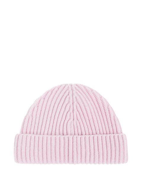 LOEWE ribbed logo-plaque beanie - Pink - zdjęcie produktu nr 2